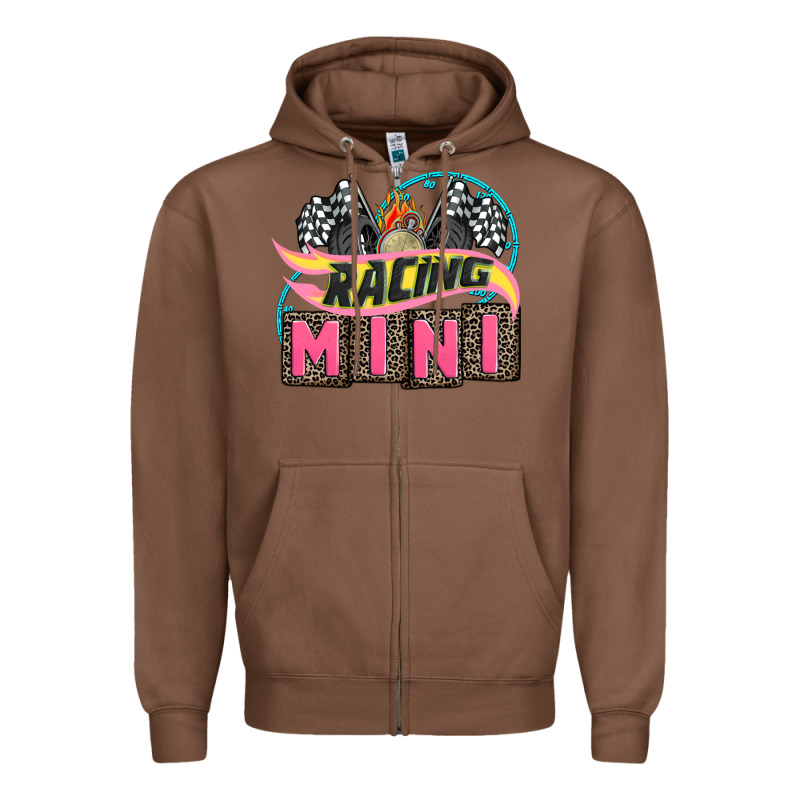 Racing Mini With Racing Oto Equipment Zipper Hoodie by AdoDesignShop | Teevron