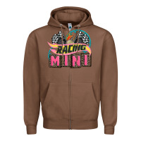 Chestnut racing mini with racing oto equipment Zipper Hoodie - AdoDesignShop