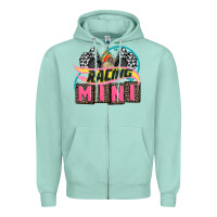 Seafoam racing mini with racing oto equipment Zipper Hoodie - AdoDesignShop
