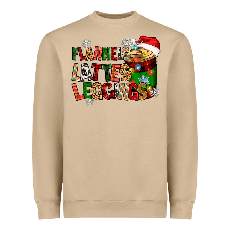 Flannels Lattes Heavyweight Sweatshirt by Zillion Design Studio | Teevron
