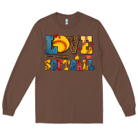 Chestnut love softball Long Sleeve Tee - AdoDesignShop