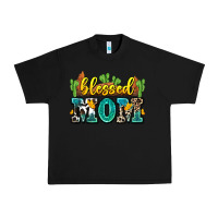 Black blessed mom Urban Heavy Tee - Zillion Design Studio