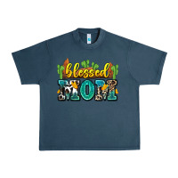 Midnight Navy blessed mom Urban Heavy Tee - Zillion Design Studio
