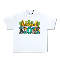 White blessed mom Urban Heavy Tee - Zillion Design Studio