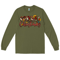 Army Green cowboy christmas Long Sleeve Tee - FaDigitalArtStudio