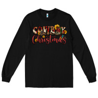 Black cowboy christmas Long Sleeve Tee - FaDigitalArtStudio