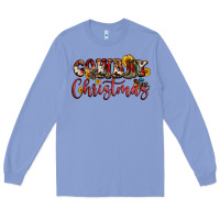 Colony Blue cowboy christmas Long Sleeve Tee - FaDigitalArtStudio