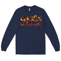 Navy cowboy christmas Long Sleeve Tee - FaDigitalArtStudio