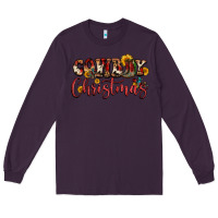 Plum cowboy christmas Long Sleeve Tee - FaDigitalArtStudio