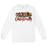 White cowboy christmas Long Sleeve Tee - FaDigitalArtStudio