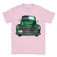 Bubblegum Pink western green truck front view Classic Tee - FaDigitalArtStudio