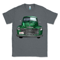 Charcoal Heather western green truck front view Classic Tee - FaDigitalArtStudio