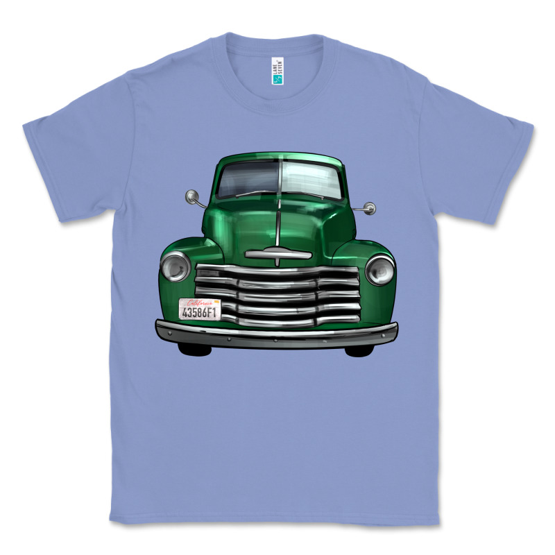 Western Green Truck Front View Classic Tee by FaDigitalArtStudio | Teevron