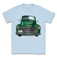 Dusty Blue western green truck front view Classic Tee - FaDigitalArtStudio