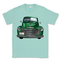 Seafoam western green truck front view Classic Tee - FaDigitalArtStudio