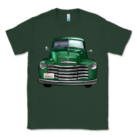 Sports Green western green truck front view Classic Tee - FaDigitalArtStudio