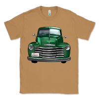 Toasted Coconut western green truck front view Classic Tee - FaDigitalArtStudio