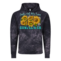 Cloud Black just a girl who loves sunflower Vintage Hoodie - texasbilliewilder