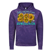 Cloud Purple just a girl who loves sunflower Vintage Hoodie - texasbilliewilder