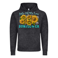 Vintage Black just a girl who loves sunflower Vintage Hoodie - texasbilliewilder