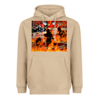Mushroom Western Firefighters With Thin Red Line Heavyweight Hoodie - LillyAllenDesigns