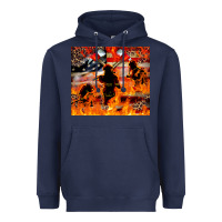 Navy Western Firefighters With Thin Red Line Heavyweight Hoodie - LillyAllenDesigns
