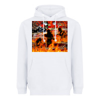 White Western Firefighters With Thin Red Line Heavyweight Hoodie - LillyAllenDesigns