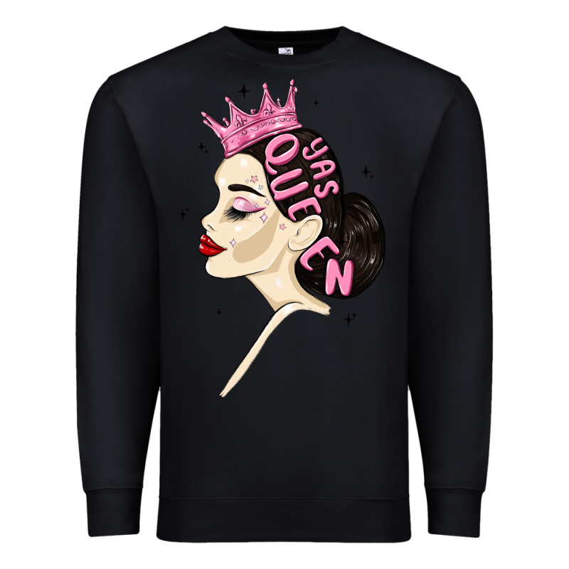 Yas Queen Premium Sweatshirt by MaliasSmallBusiness | Teevron