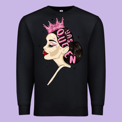 Yas Queen Premium Sweatshirt Designed By Maliassmallbusiness