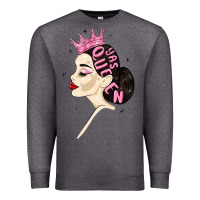 Charcoal Heather yas queen Premium Sweatshirt - MaliasSmallBusiness