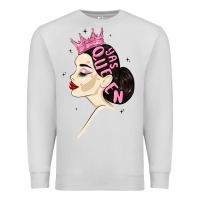 Dove Grey yas queen Premium Sweatshirt - MaliasSmallBusiness