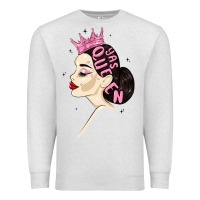 Oatmeal Heather yas queen Premium Sweatshirt - MaliasSmallBusiness