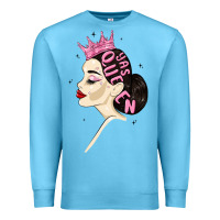 Ocean Blue yas queen Premium Sweatshirt - MaliasSmallBusiness