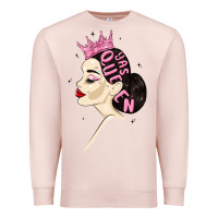 Pale Pink yas queen Premium Sweatshirt - MaliasSmallBusiness