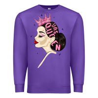 Purple yas queen Premium Sweatshirt - MaliasSmallBusiness