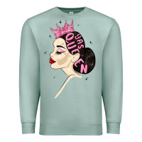 Seafoam yas queen Premium Sweatshirt - MaliasSmallBusiness
