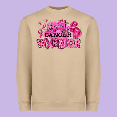 Heavyweight Sweatshirt breast cancer warrior