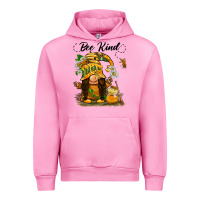 Fuchsia Pink bee kind gnome Urban Hoodie - BarkalooDesign