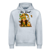 Heather Grey bee kind gnome Urban Hoodie - BarkalooDesign