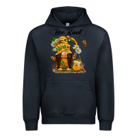 Navy bee kind gnome Urban Hoodie - BarkalooDesign