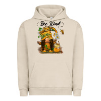 Pigment French Oak bee kind gnome Urban Hoodie - BarkalooDesign