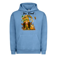 Pigment Pebble Blue bee kind gnome Urban Hoodie - BarkalooDesign
