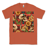 Copper western skull aztec seamless pattern Classic Tee - BundleAndBundleShop
