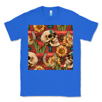 True Royal western skull aztec seamless pattern Classic Tee - BundleAndBundleShop