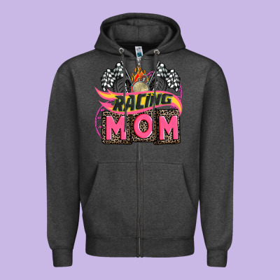 Racing Mom With Racing Oto Equipment Zipper Hoodie Designed By Adodesignshop
