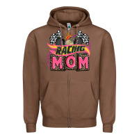 Chestnut racing mom with racing oto equipment Zipper Hoodie - AdoDesignShop