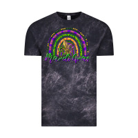 Cloud Black mardi gras rainbow and fleur de lis Vintage Tee - RanaPortraitStore