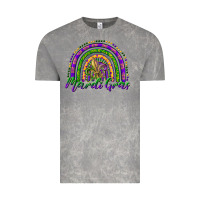 Cloud Rock mardi gras rainbow and fleur de lis Vintage Tee - RanaPortraitStore