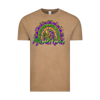 Vintage Coffee mardi gras rainbow and fleur de lis Vintage Tee - RanaPortraitStore