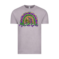 Vintage Zinc mardi gras rainbow and fleur de lis Vintage Tee - RanaPortraitStore